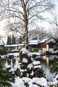 明孝陵景区雪景