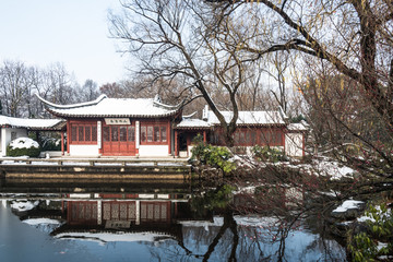 明孝陵景区雪景