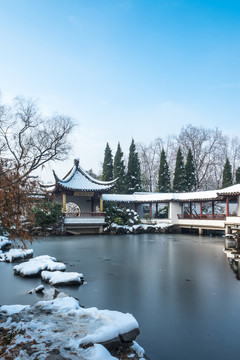明孝陵景区雪景