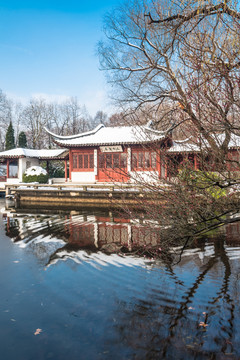 明孝陵景区雪景