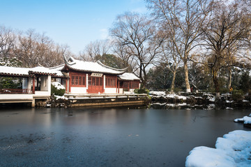 明孝陵景区雪景