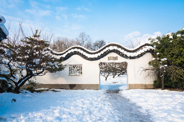明孝陵景区雪景