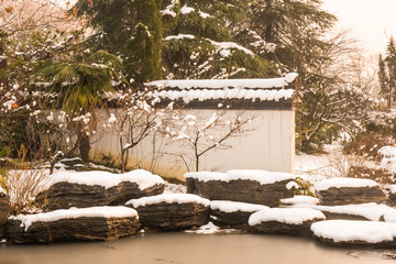 明孝陵景区雪景