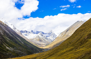 西藏高原 山峦 雪山 山脉