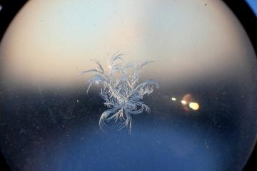 冰凌窗花 雪花霜花 冰霜 底纹