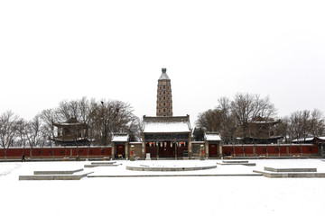 银川海宝公园雪景