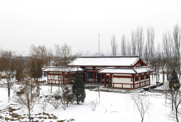 银川海宝公园雪景