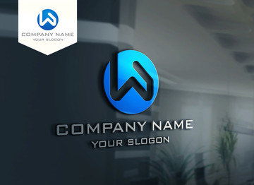 W字母LOGO设计 标志设计