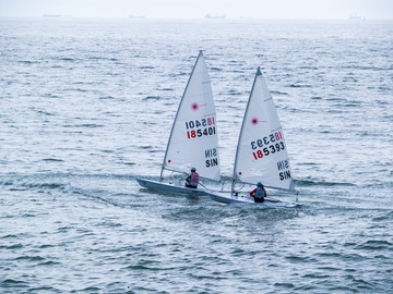 青岛国际帆船赛比赛现场