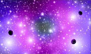 紫色梦幻星空
