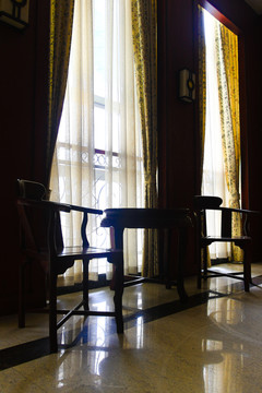 中式会议厅木椅