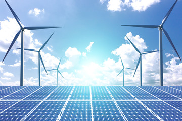 新能源 风力发电和太阳能发电