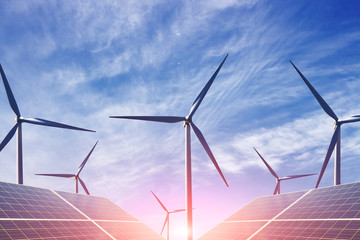 新能源 风力发电和太阳能发电