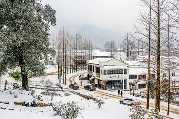 九华山雪景