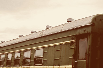 老式火车车厢细节