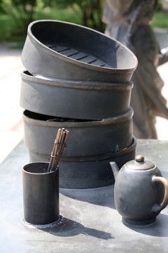 筷笼 笼屉 茶壶