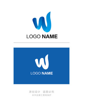 原创logo设计 W 科技