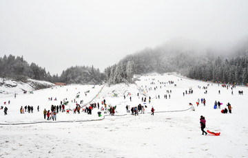 滑雪场 冷水镇滑雪场