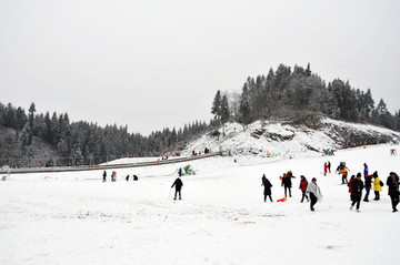 滑雪场图片 重庆滑雪场