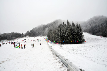 滑冰场 重庆冷水镇滑雪场