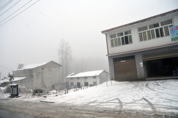 重庆冷水镇雪景