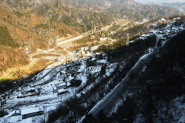 乡村雪景