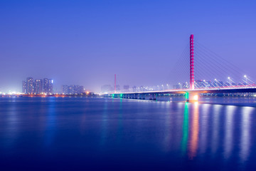 钱塘江三桥夜景