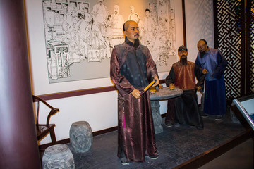 清朝人物蜡像