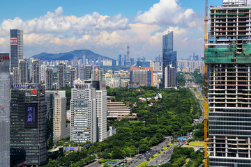 深圳福田中心区建筑风光