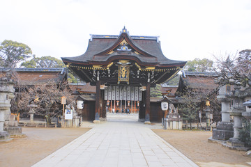 日本京都 北野天满宫 神社