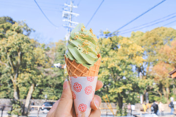 日本京都 抹茶冰淇淋