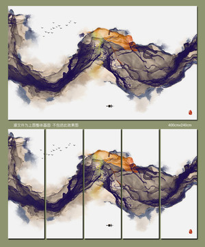 抽象意境水墨装饰画