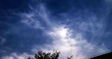 蓝天飞机天空