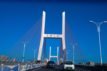 文晖大桥 杭州 斜拉桥 钢索桥