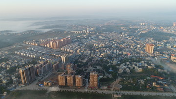宁明县城航拍