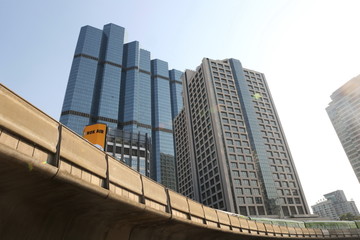 曼谷谷城铁和高楼
