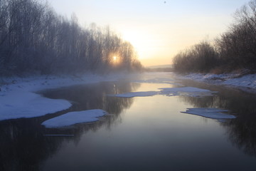 冬天不冻的河流