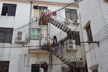 外部铁架楼梯