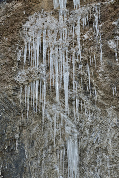冰 冰柱 冬季结冰