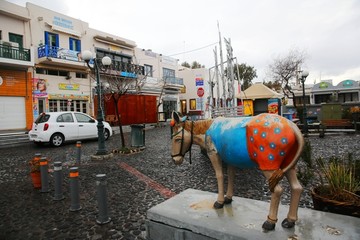 费拉小镇的驴广场