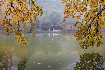 苏州天平山秋景