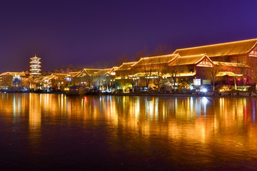 青州宋城 夜景图片