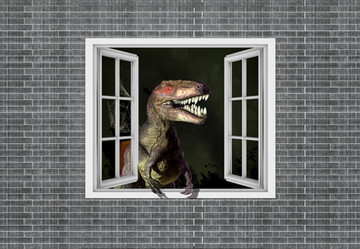 3D恐龙壁画贴图