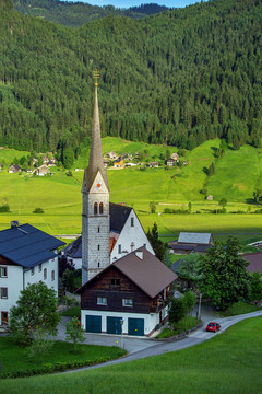 奥地利戈绍小镇教堂