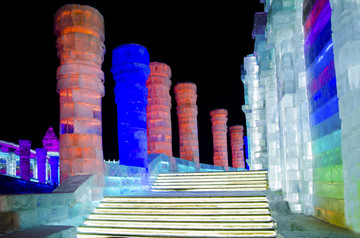 冰雪大世界 冰雕 冰景 冰建筑