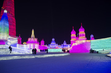 冰雪大世界 冰雕 冰景 冰建筑