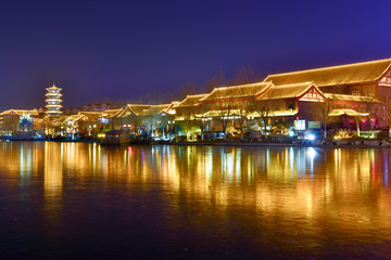 青州夜景图片