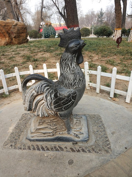鸡雕塑