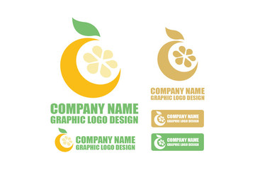 橙子logo 柠檬logo设计