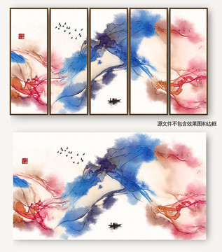 新中式水墨抽象画